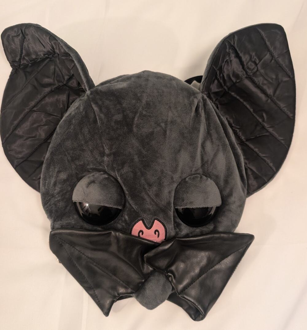 Kreepsville Sugar Fueled Bat Backpack Plush Black Goth Creepy Cute Kawaii